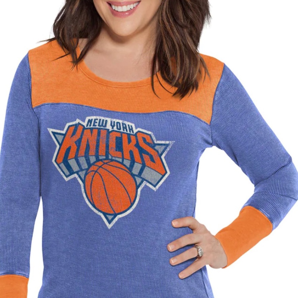 New York Knicks Sports by Carl Banks Women's Blindside Long Sleeve Thermal